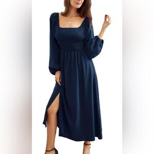 NWT Navy Blue Women's Maxi Dress